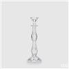Enzo De Gasperi Portacandela Crystal Sinuoso H31 cm D10 cm - Vetro Cristallo Trasparente