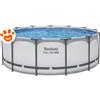 Bestway Piscina Rotonda Steel Pro Max (Ø396x122cm) con Pompa a Filtro Art. 5618W - Steel Pro Max (Ø396x122cm)