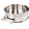SZLIFE Ciotola per Uccelli, Ciotola per pollaio, Robusta mangiatoia per pappagalli in Acciaio Inox, per Cibo per pappagalli, Ciotole per Acqua per Gabbia per, Diametro 14 Cm