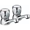 Bristan Rubinetto per lavabo VAC 1/2 C MT Club con teste in metallo, cromato