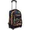 Mitama Trolley Scuola - DR.TROLLEY JUNIOR - METAVERSE, Multicolore - Zaino Doppio Scomparto Impermeabile - Spallacci a Scomparsa - Trolley Viaggio Bambino, Bagaglio a Mano
