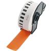 BETCKEY - 1 Rotolo DK-22210 Etichette a Lunghezza Continua Compatibile con Brother, 29mm x 30.48m, 1 Etichette Colorate Arancia per Stampanti di Etichette Brother QL