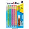 Paper Mate Set di matite meccaniche triangolari per scrittura a mano, con mina e gomma, 1,3 mm