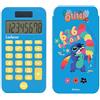 Lexibook, Disney Stitch, Calcolatrice Tascabile con Copertura Protettiva, Funzioni Convenzionali e Avanzate, a Batteria e Solare, Blu, C45D