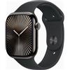 Apple Watch Series 10 Titanio 46 mm (2024) | GPS + Cellular | Ardesia | Cinturino Sportivo S/M | nero