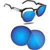 Fiskr Lenti polarizzate di ricambio compatibili con occhiali da sole Oakley HSTN OO9464 da 50 mm, resistenti agli urti e vestibilità perfetta, blu ghiaccio