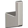 Amerock BH36000G10 | Gancio singolo rock in nichel spazzolato | 3-9/16 pollici. (90 mm) Lunghezza del supporto | Blackrock | Gancio per bagno | Hardware per bagno | Accessori per bagno