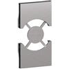 BTicino Living NOW Cover STEEL per presa Unel Schuko P40 - KS03