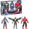 Marvel Avengers Capitan America - Brave New World, Serie Titan Hero, Set di Action Figure 5+