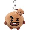 Aurora BT21 Official Merchandise by Aurora World, SHOOKY Plush Key Clip, 61337, Brown