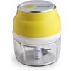 Innoliving Sminuzzatore Elettrico Senza Fili Ricaricabile, Tritatutto Salvaspazio, Lame in Acciaio Inox, Capacità 250ml, Potente e Compatto, Facile da Pulire, Ideale per Ortaggi (GIALLO INN-695Y)