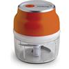 Innoliving Sminuzzatore Elettrico Senza Fili Ricaricabile, Tritatutto Salvaspazio, Lame in Acciaio Inox, Capacità 250ml, Potente e Compatto, Facile da Pulire, Ideale per Ortaggi (ARANCIONE INN-695O)