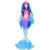 MATTEL Barbie Sirene Malibu Roberts Bambola Sirena con Cucciolo Pinne Intercambiabili