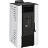 Stufe A Pellet Italia Qubo 9 kW - 5 Stelle Colore: Bianco