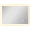 HOMCOM Specchio da Bagno LED Bluetooth con Luce Regolabile e 3 Colori Antiappannamento, 70x3.5x50 cm, Argento | Aosom Italy