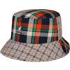 Kangol Cappello Plaid Mashup Bucket Donna/Uomo - da Pescatore in Cotone a Quadri Estate Primavera/Estate - M (56-57 cm) Arancia