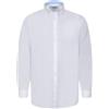 D555 Camicia Oxford a Maniche Lunghe Richard Basic da Uomo, Taglia Plus, in 5 Colori, dalla 2XL alla 6XL, bianco, 5XL