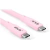 Club 3D Lifestyle - Cavo USB-C PD 240 W, 20 Gbps, 2 m, colore: Rosa