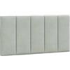 vidaXL Cuscino Testiera Hanko Grigio Chiaro 100 cm in Velluto