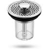Generico Tappo Lavandino Bagno Click Clack Universale Acciaio Inox 34-42 mm con Filtro