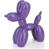 AMOIENSIS Balloon Dog Sculpture 10cm Vivid Versatile Small Decor for Shelf Desk Animal Statue Frills Home Decor Purple