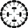 M8 x 20 x 30mm Furniture Glide Leveling Feet Base Protector for Desk Leg 20pz