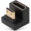 Bewinner Adattatore da Mini HDMI a HDMI, 8K 60Hz 48Gbps 180 Gradi Mini HDMI Maschio a Connettore HDMI Femmina, Convertitore HDMI a Forma di U per DSLR, Videocamera, PC