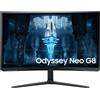 Samsung Monitor 32" ( QLED 3840x2160 UHD 4K 240Hz ) ODYSSEY NEO G8 Curvo White e Black