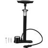 Fafeicy Pompa per Bicicletta Portatile con Manometro, Tre modalità di Valvola (BLACK)