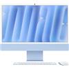 Apple iMac 24"Retina Display 4,5K, Chip M4 con CPU 8‑core, GPU 16GB, 256GB SSD, Blu [MWUF3T/A]