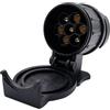 COACOM 1 adattatore rimorchio 13 su 7 poli, mini adattatore, adattatore impermeabile 12 V, convertitore di presa per rimorchi, camion, camper