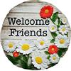 Spoontiques - Decorazione da Giardino - Welcome Friends Stepping Stone - Pietra Decorativa per Giardino