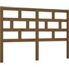 vidaXL Testiera marrone miele 156x4x100 cm in legno di pino massiccio