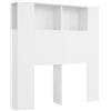 vidaXL Comodino bianco 100 x 18,5 x 102,5 cm