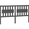 vidaXL Testiera per letto Grigio 165,5x4x100 cm Legno massello di pino