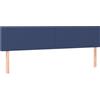 vidaXL Testiere 2 pz. Tessuto blu 100x5x78/88 cm