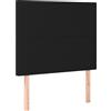 vidaXL Testiere 2 pezzi nero 100x5x78/88 cm tessuto