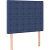 vidaXL Testiere 2 pz. Tessuto blu 100x5x78/88 cm