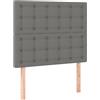 vidaXL Testiere 2 pz. Tessuto grigio scuro 90x5x78/88 cm
