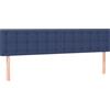 vidaXL Testiere 2 pz. Tessuto blu 100x5x78/88 cm