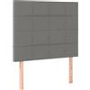 vidaXL Testiere 2 pz. Tessuto grigio scuro 100x5x78/88 cm