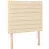vidaXL Testiere 2 pezzi Tessuto Crema 100x5x78/88 cm