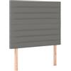 vidaXL Testiere 2 pz. Tessuto grigio scuro 90x5x78/88 cm