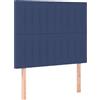 vidaXL Testiere 2 pz. Tessuto blu 100x5x78/88 cm