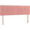 vidaXL Testate letto 2 pezzi Rosa 72x5x78/88 cm Velluto