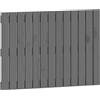 vidaXL Testata da parete grigia 82,5x3x60 cm in legno di pino massiccio