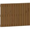 vidaXL Testata a muro marrone miele 82,5x3x60 cm in legno di pino massiccio