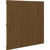 vidaXL Testata a muro marrone miele 108x3x110 cm in legno di pino massiccio