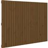 vidaXL Testiera da letto a muro Marrone miele 146,5x3x110 cm Legno massello di pino