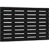 vidaXL Testiera da letto nera 81x3x63 cm Legno massello di pino